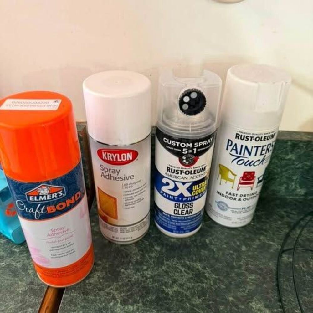Rust-Oleum, Krylon, and Elmer's Spray Paint and Adhesive Bundle